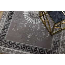 Dywan BLISS Z160AZ246 ciemnoszary / szary - Ramka, grecki ekskluzywny, strukturalny  180x270cm