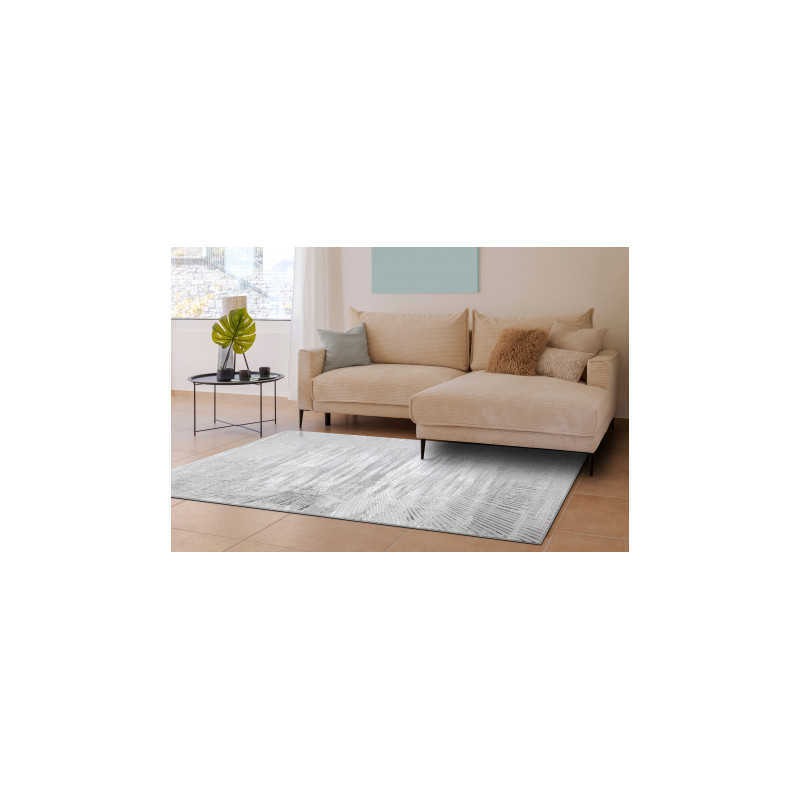 Dywan BLISS Z206AZ256 jasnoszary / szary - Linie, nowoczesny, strukturalny  80x150cm