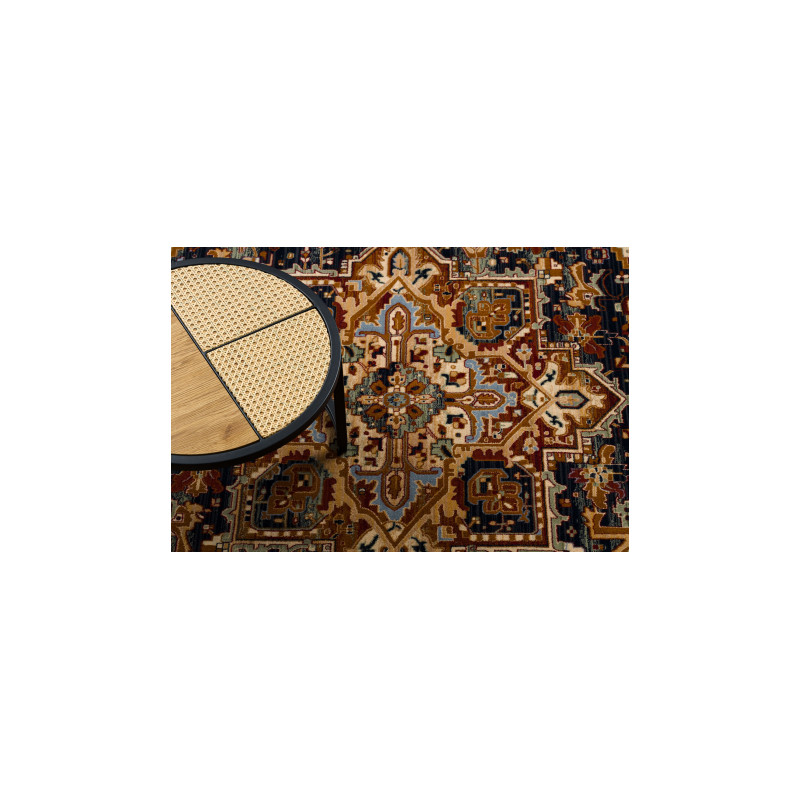 Dywan KESHAN Frędzle, Ornament, ramka orientalny 2886/53511 beż / granat 80x145cm Dywan KESHAN Frędzle, Ornament, ramka orientalny 2886/53511 beż / granat 80x145cm