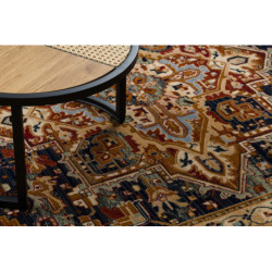 Dywan KESHAN Frędzle, Ornament, ramka orientalny 2886/53511 beż / granat 80x145cm Dywan KESHAN Frędzle, Ornament, ramka orientalny 2886/53511 beż / granat 80x145cm