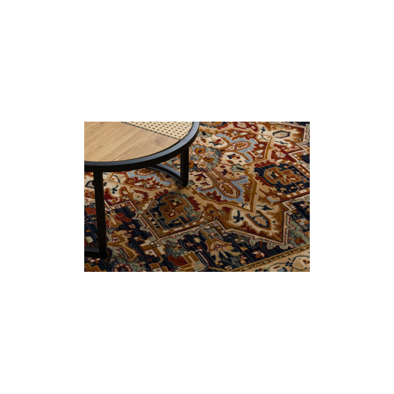 Dywan KESHAN Frędzle, Ornament, ramka orientalny 2886/53511 beż / granat 80x145cm Dywan KESHAN Frędzle, Ornament, ramka orientalny 2886/53511 beż / granat 80x145cm