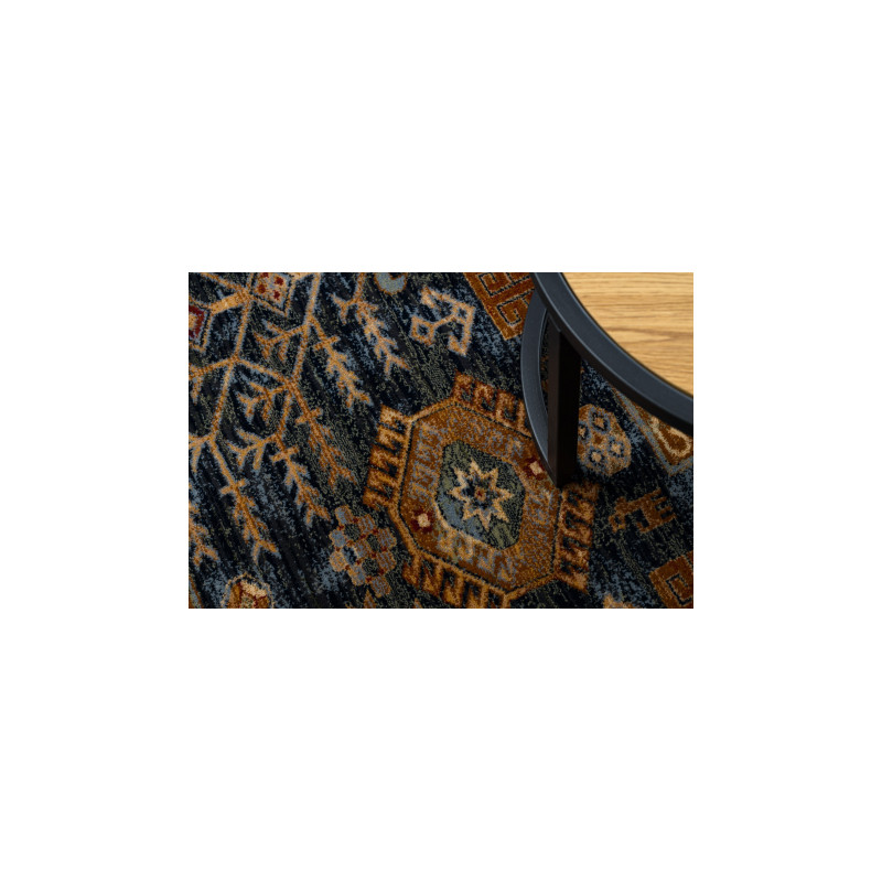 Dywan KESHAN Frędzle, Ramka orientalny 6174/53511 granat / bordo 120x145cm Dywan KESHAN Frędzle, Ramka orientalny 6174/53511 granat / bordo 120x145cm