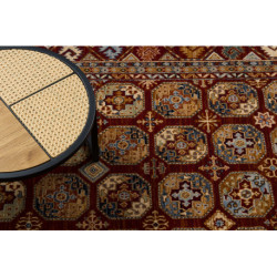 Dywan KESHAN Frędzle, Ornament, ramka orientalny 7874/53588 bordo 300x380cm