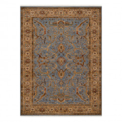 Dywan KESHAN Frędzle, Ramka orientalny 7875/53544 beż / niebieski 160x230cm