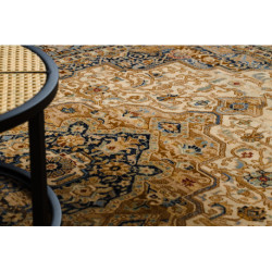 Dywan KESHAN Frędzle, Ornament, ramka orientalny 8995/53565 beż / niebieski 200x290cm Dywan KESHAN Frędzle, Ornament, ramka orientalny 8995/53565 beż / niebieski 200x290cm