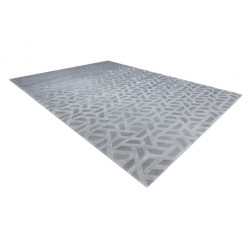 Dywan PEARL 51320D szary - Geometryczny, ekskluzywny, strukturalny  192x290cm