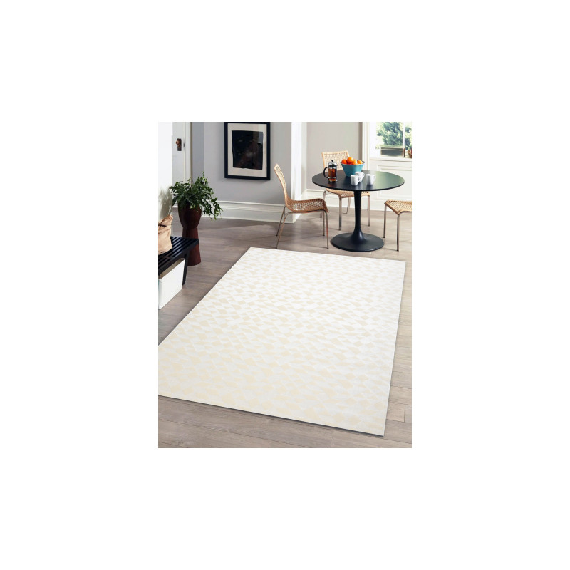 Dywan PEARL 51321A krem - Geometryczny, ekskluzywny, strukturalny  230x330cm