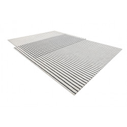 Dywan PEARL 51333K krem / czarny - Linie, ekskluzywny, strukturalny  192x290cm