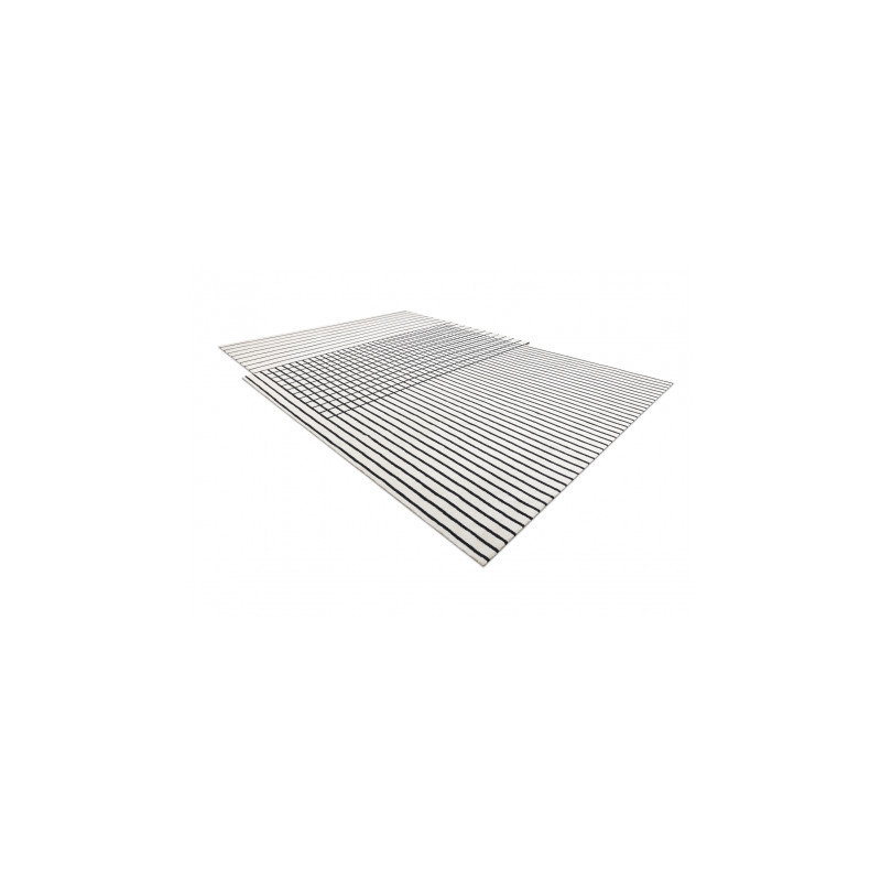 Dywan PEARL 51333K krem / czarny - Linie, ekskluzywny, strukturalny  192x290cm