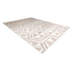 Dywan PEARL 51323C beż - Geometryczny, ekskluzywny, strukturalny  192x290cm