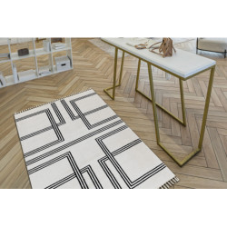 Dywan AMOUR 53091C krem - Geometryczny, linie nowoczesny, elegancki 78x300cm Dywan AMOUR 53091C krem - Geometryczny, linie nowoczesny, elegancki 78x300cm