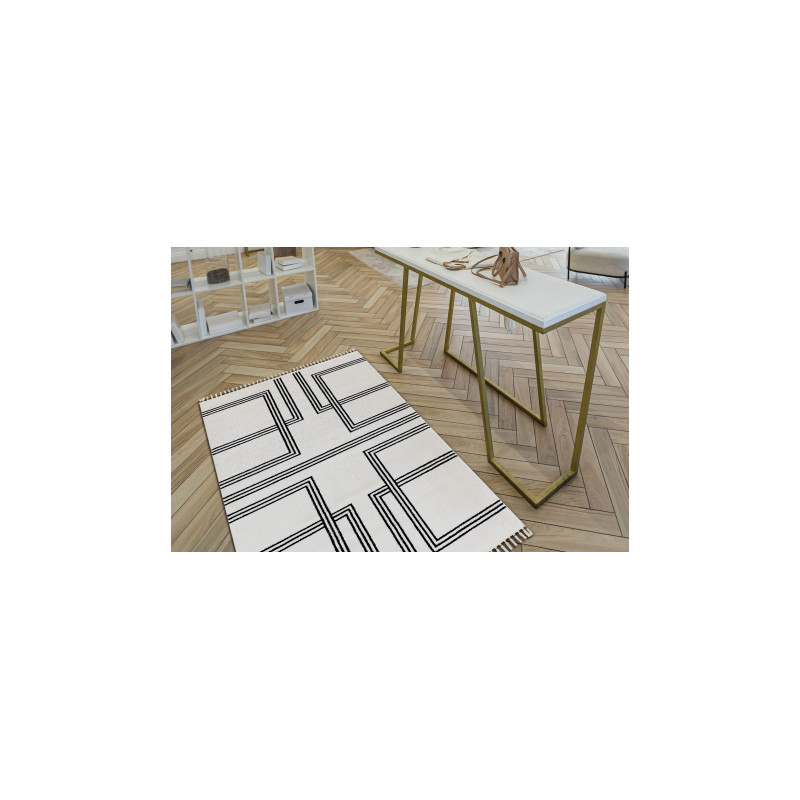 Dywan AMOUR 53091C krem - Geometryczny, linie nowoczesny, elegancki 118x180cm Dywan AMOUR 53091C krem - Geometryczny, linie nowoczesny, elegancki 118x180cm