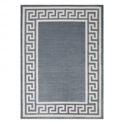 Dywan PEARL 51327F szary - Ramka, grecki ekskluzywny, strukturalny  230x330cm