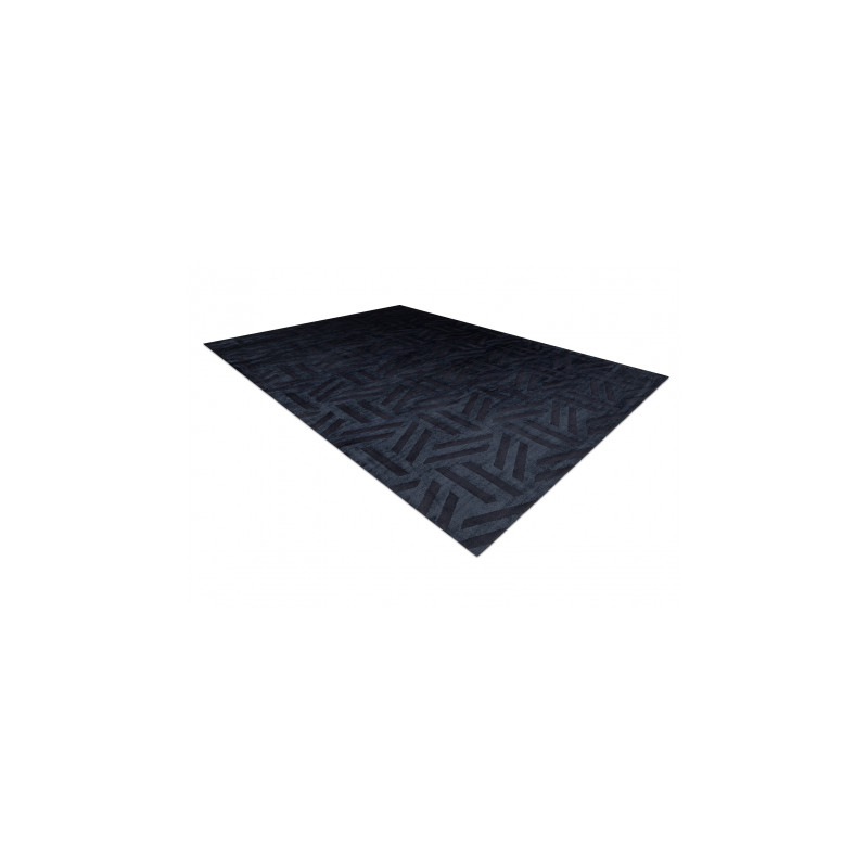 Dywan PEARL 51326E czarny - Geometryczny, ekskluzywny, strukturalny  154x230cm