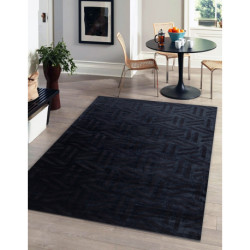 Dywan PEARL 51326E czarny - Geometryczny, ekskluzywny, strukturalny  154x230cm