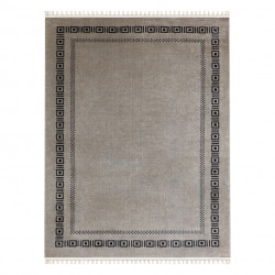 Dywan AMOUR 53098A beż / czarny - Ramka, grecki nowoczesny, elegancki 118x180cm