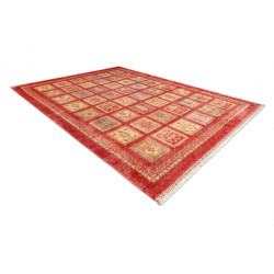 Dywan HERIZ A0985A Orientalny, ramka bordo - z bambusowej przędzy, ekskluzywny, stylowy 200x290cm
