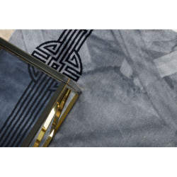 Dywan AMOUR 53116D szary - Geometryczny, linie nowoczesny, elegancki 78x150cm