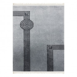 Dywan AMOUR 53116D szary - Geometryczny, linie nowoczesny, elegancki 157x230cm