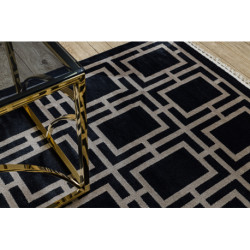 Dywan AMOUR 53078B czarny - Geometryczny, linie nowoczesny, elegancki 118x180cm Dywan AMOUR 53078B czarny - Geometryczny, linie nowoczesny, elegancki 118x180cm