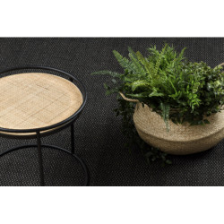DYWAN SZNURKOWY SIZAL FLOORLUX 20195 CZARNA / srebrny 60x110cm DYWAN SZNURKOWY SIZAL FLOORLUX 20195 CZARNA / srebrny 60x110cm
