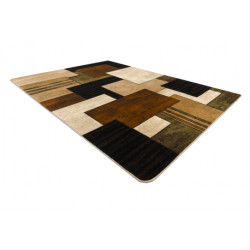 Dywan ROYAL 5367 Geometryczny 3D - czarny / brązowy 180x270cm