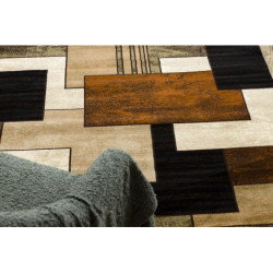 Dywan ROYAL 5367 Geometryczny 3D - czarny / brązowy 180x270cm Dywan ROYAL 5367 Geometryczny 3D - czarny / brązowy 180x270cm