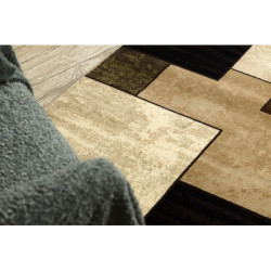 Dywan ROYAL 5367 Geometryczny 3D - czarny / brązowy 180x270cm Dywan ROYAL 5367 Geometryczny 3D - czarny / brązowy 180x270cm