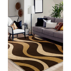 Dywan ROYAL G3565 Fale - brązowy / beż 100x200cm