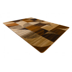 Dywan ROYAL H387 Geometryczny - brązowy / mustard beż 300x400cm