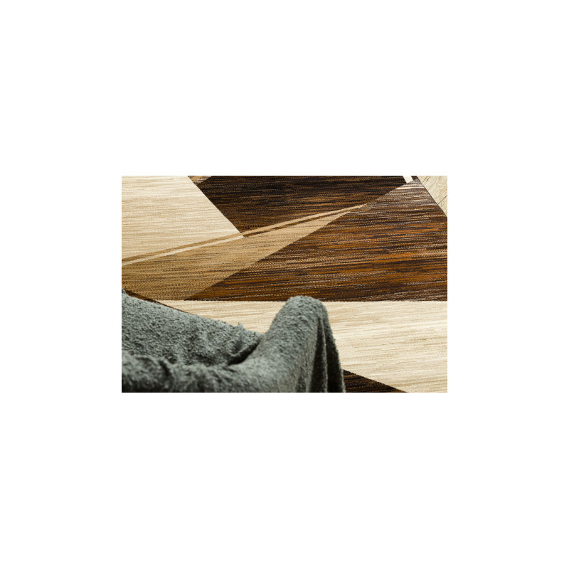 Dywan ROYAL HE397 Geometryczny - brązowy / beż  250x350cm