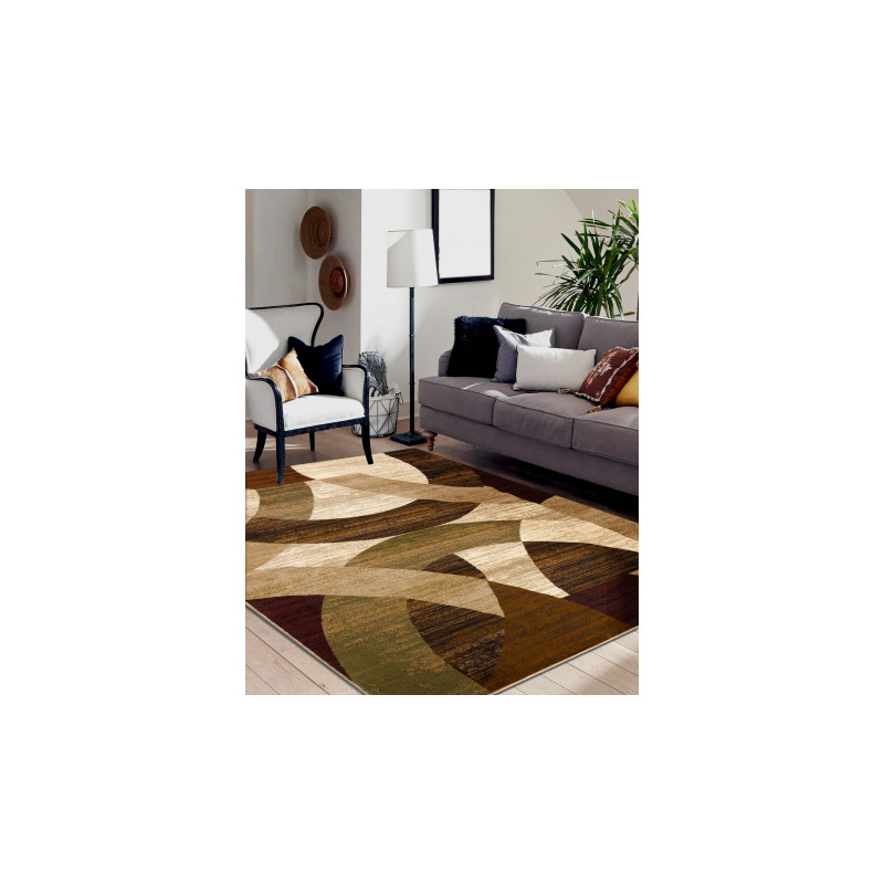 Dywan ROYAL HD10 Geometryczny - beż / zielony 100x200cm Dywan ROYAL HD10 Geometryczny - beż / zielony 100x200cm
