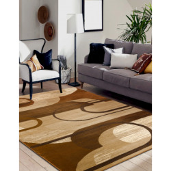 Dywan ROYAL HE405 Geometryczny - brązowy / krem 150x230cm Dywan ROYAL HE405 Geometryczny - brązowy / krem 150x230cm