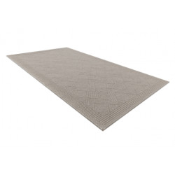 Dywan wełniany VILLA 7636/68400 Zygzak SIZAL, płaskotkany ciemny beż 120x170cm