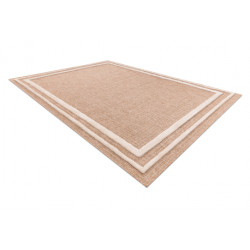 Dywan SPARK 0687A beż / krem - Ramka, sizal, strukturalny  140x190cm