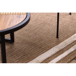 Dywan SPARK 0687A beż / krem - Ramka, sizal, strukturalny  160x220cm