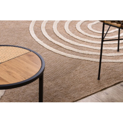 Dywan SPARK 0688A beż / krem - Geometryczny, sizal, strukturalny  140x190cm