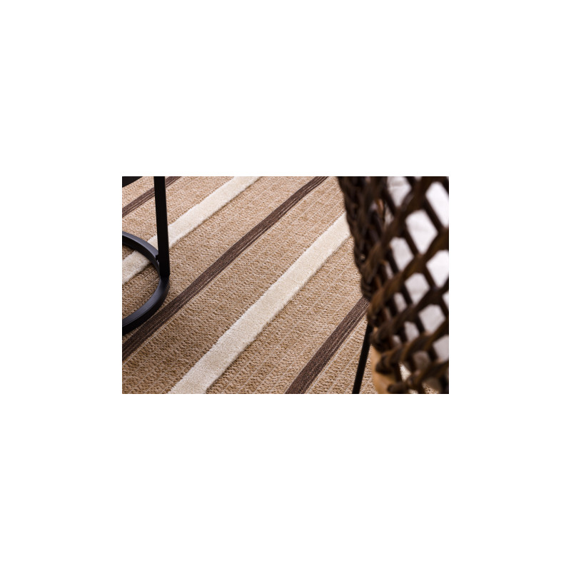 Dywan SPARK 0686A beż / krem - Linie, sizal, strukturalny  120x170cm