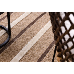 Dywan SPARK 0686A beż / krem - Linie, sizal, strukturalny  200x290cm