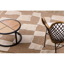 Dywan SPARK 0710A beż / krem - Geometryczny, sizal, strukturalny 160x220cm Dywan SPARK 0710A beż / krem - Geometryczny, sizal, strukturalny 160x220cm
