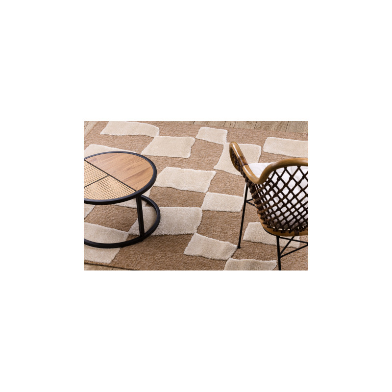 Dywan SPARK 0710A beż / krem - Geometryczny, sizal, strukturalny 160x220cm Dywan SPARK 0710A beż / krem - Geometryczny, sizal, strukturalny 160x220cm