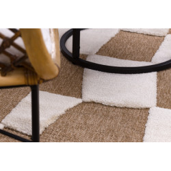 Dywan SPARK 0710A beż / krem - Geometryczny, sizal, strukturalny 160x220cm Dywan SPARK 0710A beż / krem - Geometryczny, sizal, strukturalny 160x220cm