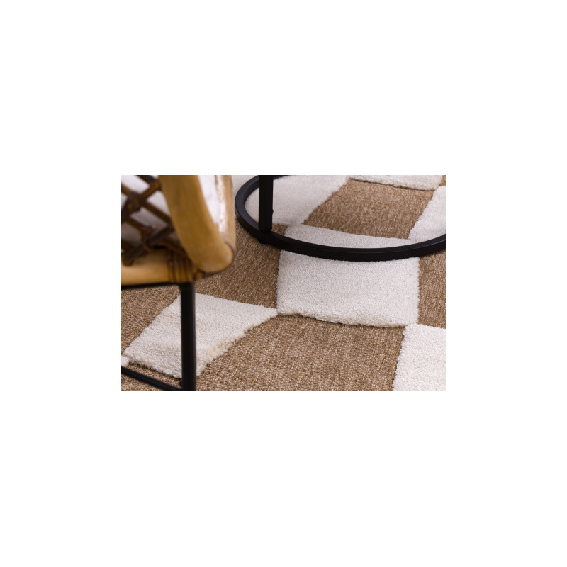 Dywan SPARK 0710A beż / krem - Geometryczny, sizal, strukturalny 160x220cm Dywan SPARK 0710A beż / krem - Geometryczny, sizal, strukturalny 160x220cm