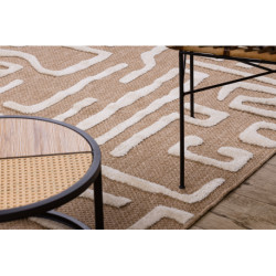 Dywan SPARK 0711A beż / krem - Labirynt, sizal, strukturalny 180x270cm Dywan SPARK 0711A beż / krem - Labirynt, sizal, strukturalny 180x270cm