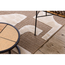 Dywan SPARK 0696A beż / krem - Geometryczny, sizal, strukturalny 160x220cm Dywan SPARK 0696A beż / krem - Geometryczny, sizal, strukturalny 160x220cm