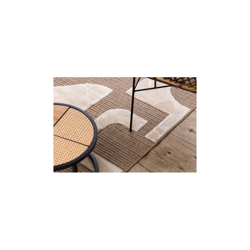 Dywan SPARK 0696A beż / krem - Geometryczny, sizal, strukturalny 160x220cm Dywan SPARK 0696A beż / krem - Geometryczny, sizal, strukturalny 160x220cm