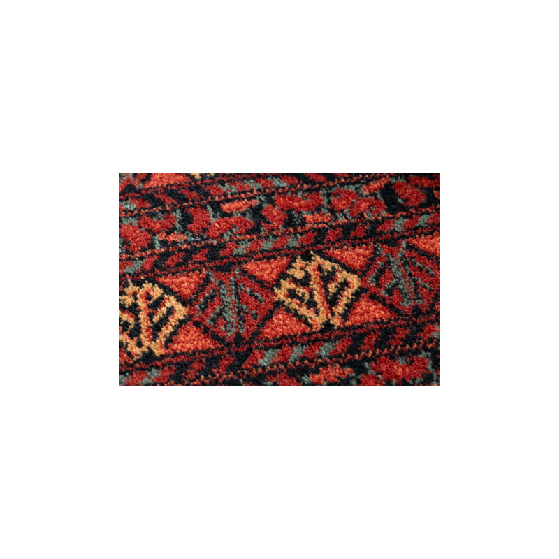 Dywan wełniany KASHQAI 4349 500 orientalny, ramka bordo 80x160cm