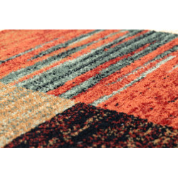 Dywan wełniany KASHQAI 4353 990 Patchwork terakota / beż 200x300cm Dywan wełniany KASHQAI 4353 990 Patchwork terakota / beż 200x300cm