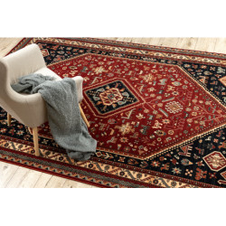 Dywan wełniany KASHQAI 4364 301 orientalny, ramka bordo / czarny 160x240cm Dywan wełniany KASHQAI 4364 301 orientalny, ramka bordo / czarny 160x240cm
