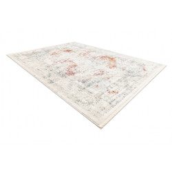 Dywan DISTIN 0100B różowy / pudrowy / biały nowoczesny - Ornament, vintage, frędzle 140x190cm
